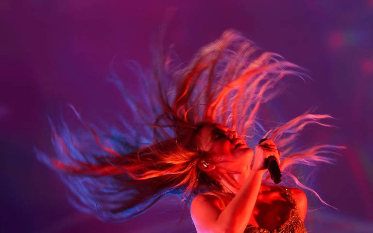 A cantora sueca Zara Larsson no Rock in Rio, no Rio de Janeiro, em 2024