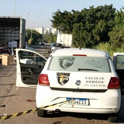 Ladrões trocam tiros com escolta de caminhão em SP e rendem motorista