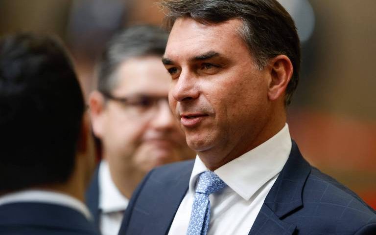 O senador Flávio Bolsonaro