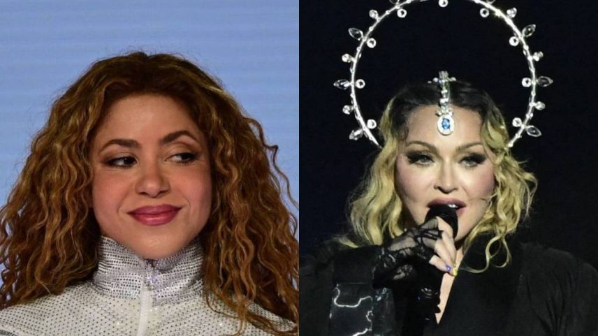 Shakira (à esquerda), Madonna e BTS farão show na Copa do Mundo