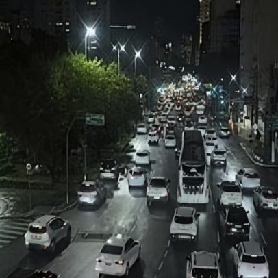 São Paulo registra maior congestionamento do ano, com 1.348 km de lentidão