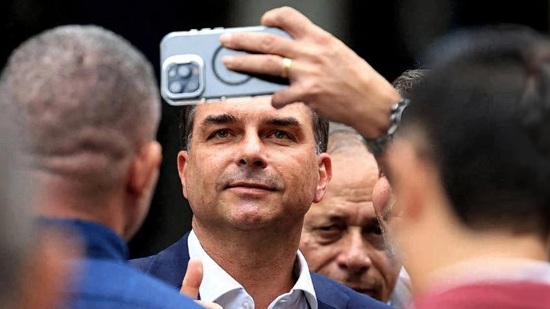 O senador Flávio Bolsonaro (PL-RJ), pré-candidato a presidente