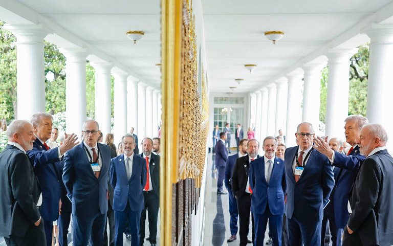 Lula e Trump na Casa Branca