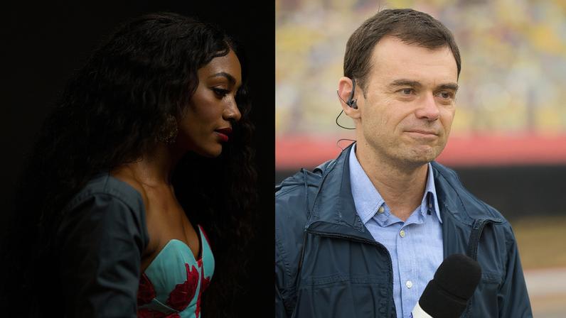 Erika Januza e Tino Marcos, que vão apresentar o evento de convocação da seleção brasileira