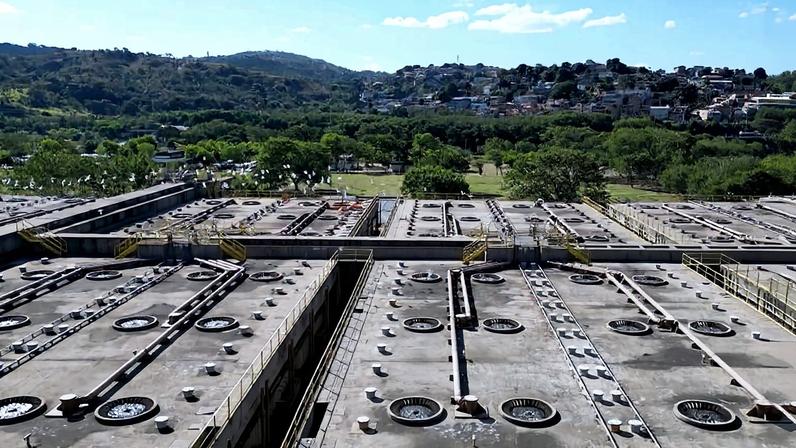 Estação de tratamento da Copasa em Belo Horizonte