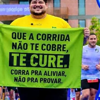 Influencer de 200 kg busca completar meia maratona