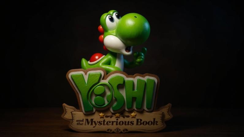 Cartaz do jogo 'Yoshi and the Mysterious Book'