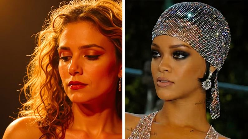 Shakira e Rihanna — Foto: Instagram/Getty Images