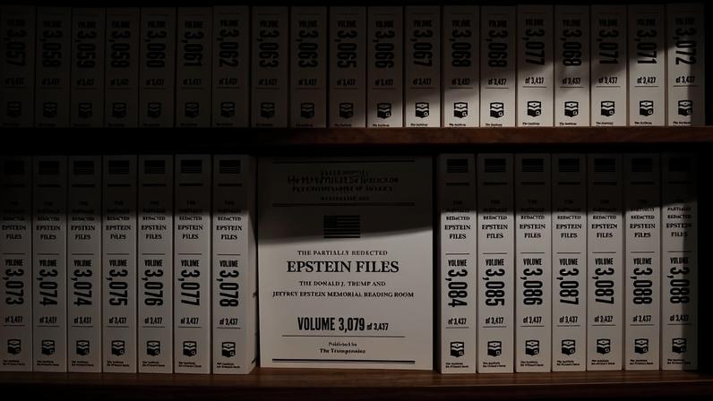 Exposição exibe biblioteca com 3,5 milhões páginas dos arquivos do caso Epstein, que foram liberados pelo Departamento de Justiça