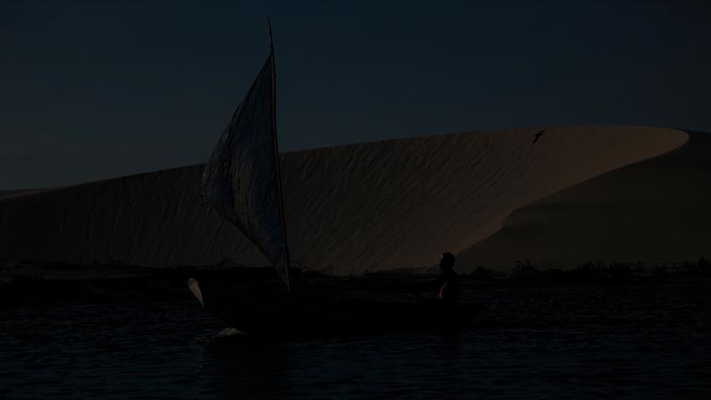 Fotografia da exposição 'Água Vida', que acontece na SP Ocean Week