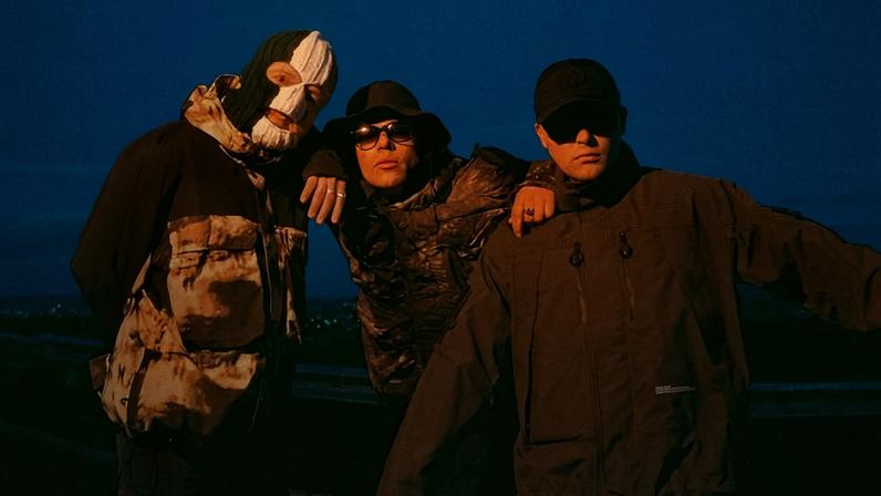 O trio irlandês de rap Kneecap