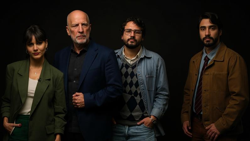 Letícia Lima, Antonio Tabet, George Sauma e Gabriel Godoy em 'Chama o VAR'