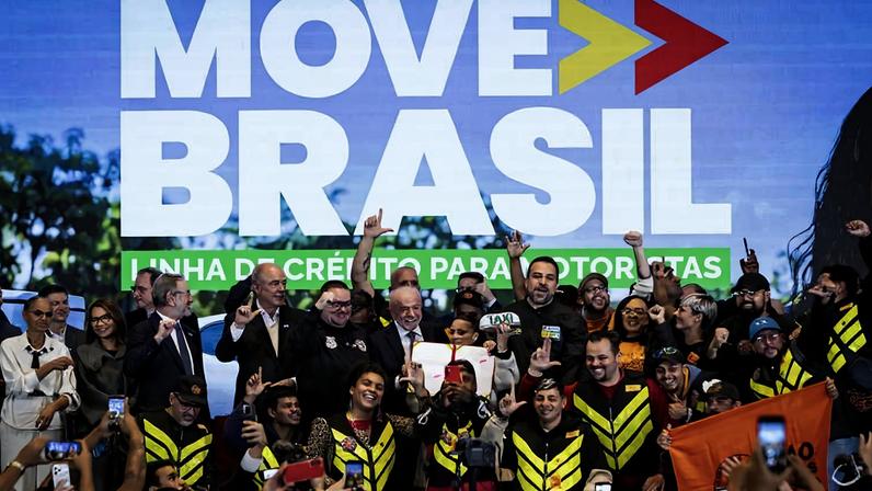 Lançamento de programa do governo Lula para compra de carros para motoristas de aplicativos