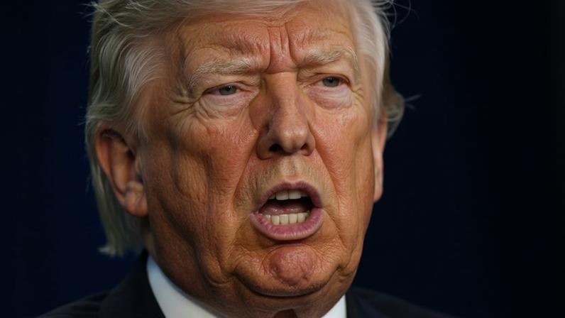 O presidente dos Estados Unidos, Donald Trump, fala a jornalistas na Casa Branca