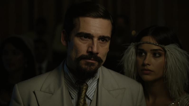 Mirinho (Nicolas Prattes) descobre em sua festa de noivado que tomou um golpe de seu amigo Fabrício (Rhuan Aguiar)