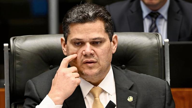 O presidente do Senado, Davi Alcolumbre (União-AP).