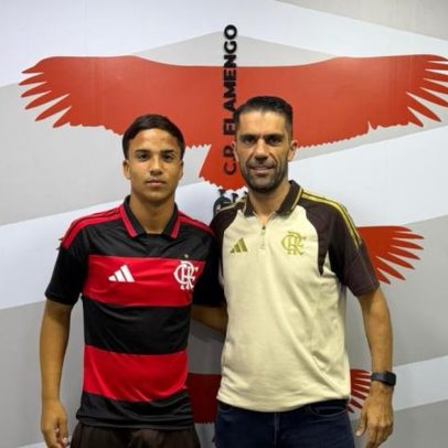 Flamengo anuncia contratação de Cristian Araújo do Mirassol para o sub-20