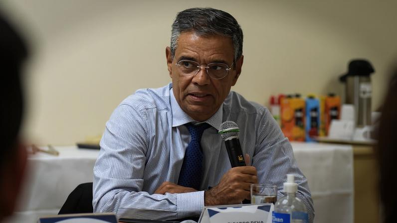 Ricardo Pena, superintendente da Previc, durante reunião de monitoramento do órgão