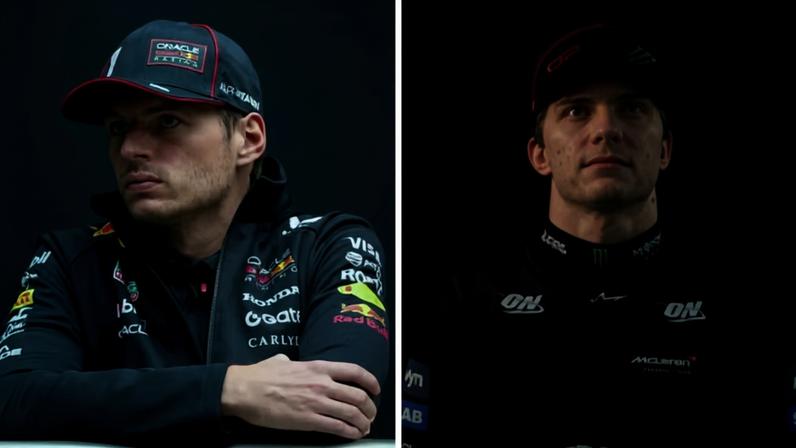 Os pilotos Max Verstappen e Oscar Piastri — Foto: Getty Images/Instagram
