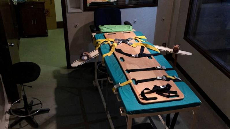 Câmara de injeção letal na Penitenciária Estadual de Washington