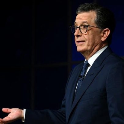 Último Late Show de Stephen Colbert vira velório inusitado