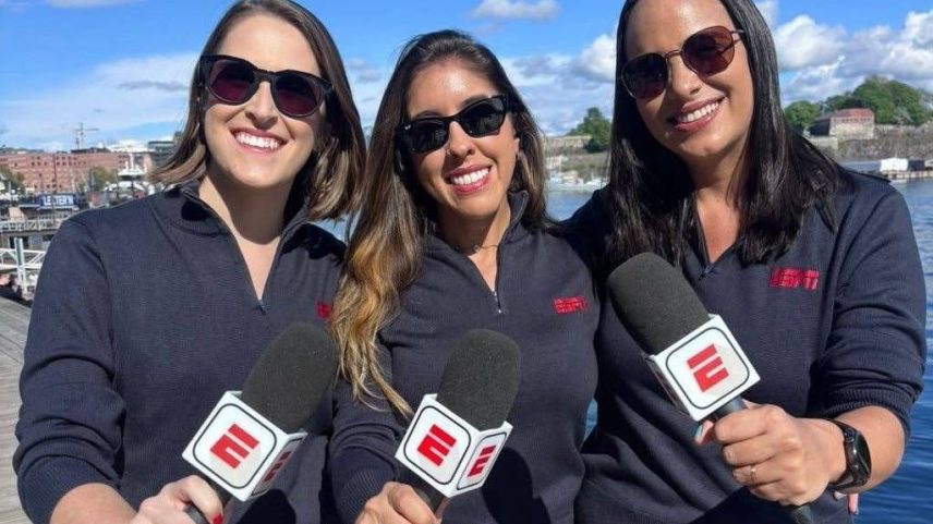 Milla Garcia, Mari Pereira e Mariana Capra, da ESPN