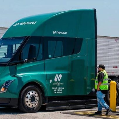 Novo caminhão elétrico da Tesla pode revolucionar a indústria, mostram fotos