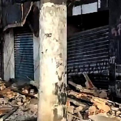 Sacada cai sobre ponto de ônibus e fere três em São Paulo