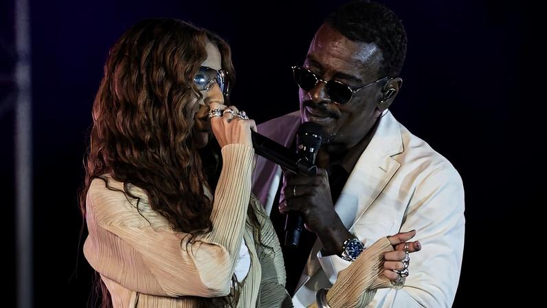 Seu Jorge canta no palco Anhangabaú, na Virada Cultural 2026