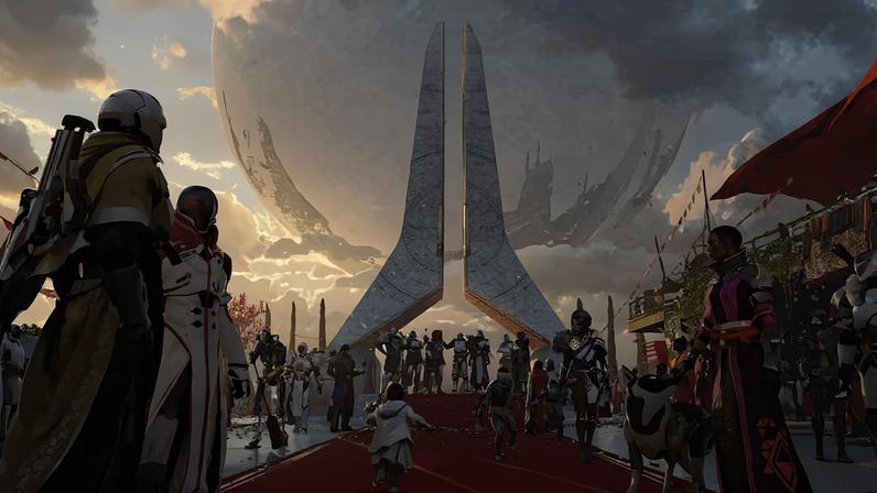 Representação artística do 'Monument of Triumph', que dá nome à última atualização de 'Destiny 2'