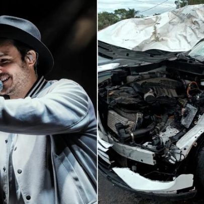 Cantor Israel sofre acidente após atropelar cavalo solto em rodovia de Goiás