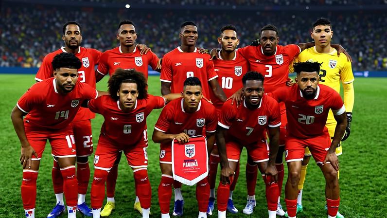 Jogadores do Panamá posam para foto protocolar antes de amistoso contra a África do Sul, na Cidade do Cabo