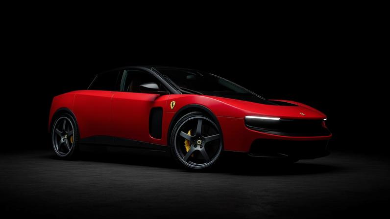 Imagem de divulgação da Ferrari do modelo Luce, o primeiro elétrico da marca italiana