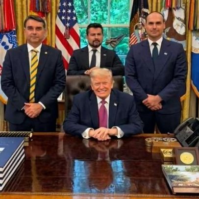 Trump elogia Lula em encontro com Flávio Bolsonaro na Casa Branca