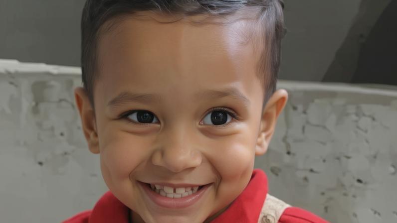 Ravi Oliveira Dias, de 1 ano e 9 meses, morreu após ser atingido no pescoço por uma linha de cerol