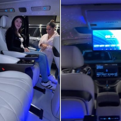 Maíra Cardi exibe carro de 800 mil com teto estrelado e geladeira