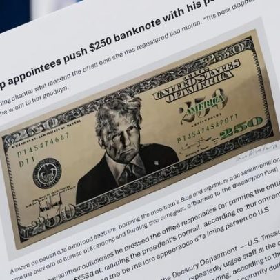 Tesouro planeja colocar rosto de Trump em nova nota de 250 dólares