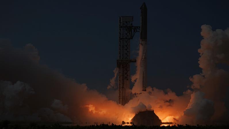 Lançamento de foguete da SpaceX, no Texas (EUA)