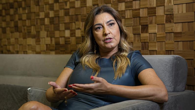 A juíza Renata Gil em entrevista à Folha em 2019, quando fora recém-eleita para a presidência da AMB (Associação dos Magistrados Brasileiros)