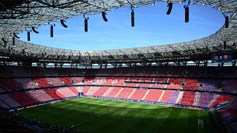 Puskas Arena, na Hungria, palco da decisão da Champions entre PSG e Arsenal