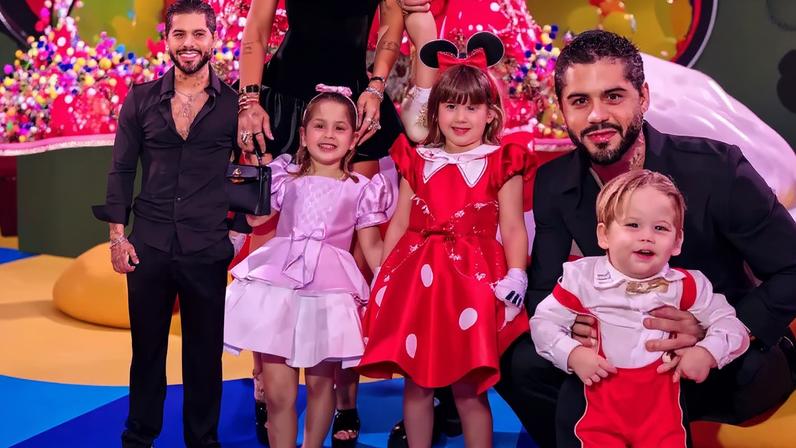 ‘Volta mais esperada que a Copa’: Virgínia e Zé Felipe posam juntos em festa da filha e web implora por reconciliação.