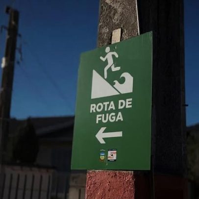 Cidade gaúcha atingida por enchentes instala QR Code com rotas de fuga