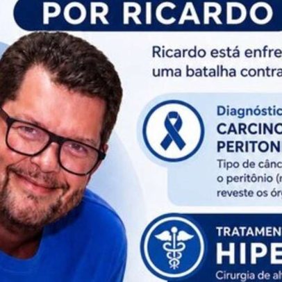 Ricardo enfrenta luta pela vida; vaquinha financia cirurgia HIPEC