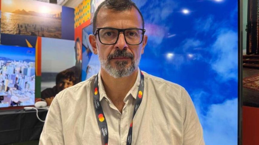 Leonardo Edde, diretor-presidente da RioFilme, agência de cinema da cidade do Rio de Janeiro, que apoia o estande brasileiro no Mercado do Filme de Cannes.