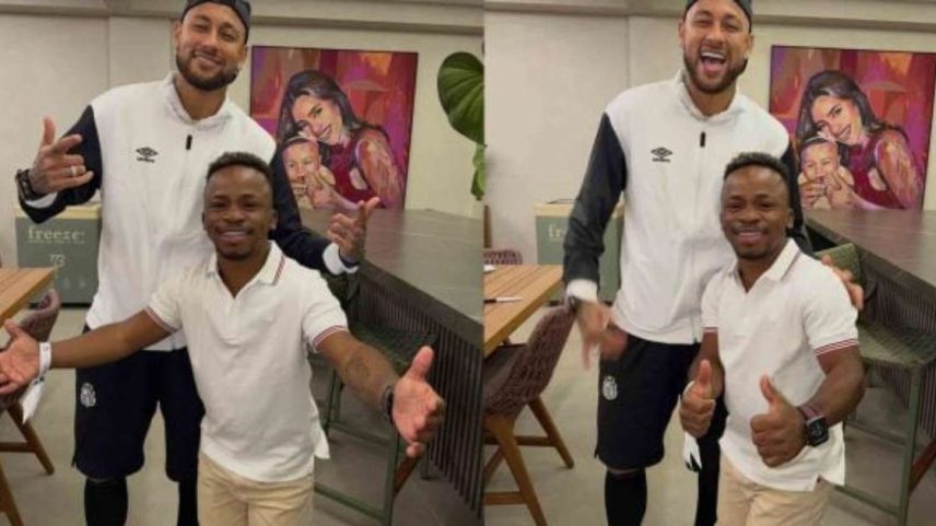 Ferrari e motos de Neymar em sua casa –