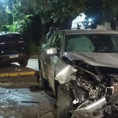 Adolescente furtou caminhonete da sogra e causou acidente com danos a veículos