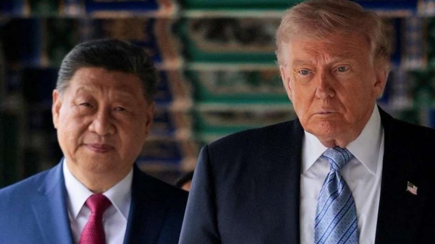 O presidente da China, Xi Jinping, e Donald Trump discutiram Taiwan durante negociações bilaterais em Pequim