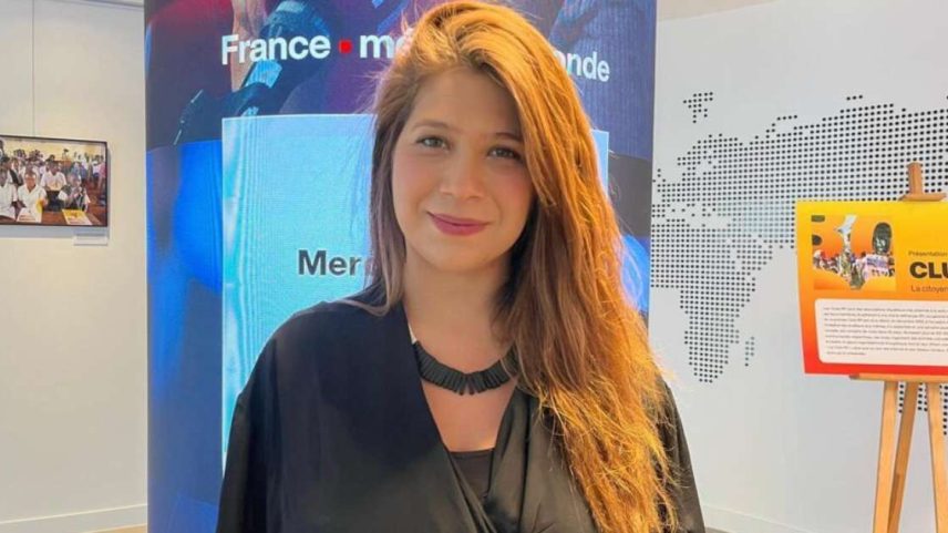 A arquiteta-artista Vanessa Gambardella, fundadora do coletivo Pogo, na sede da RFI.
