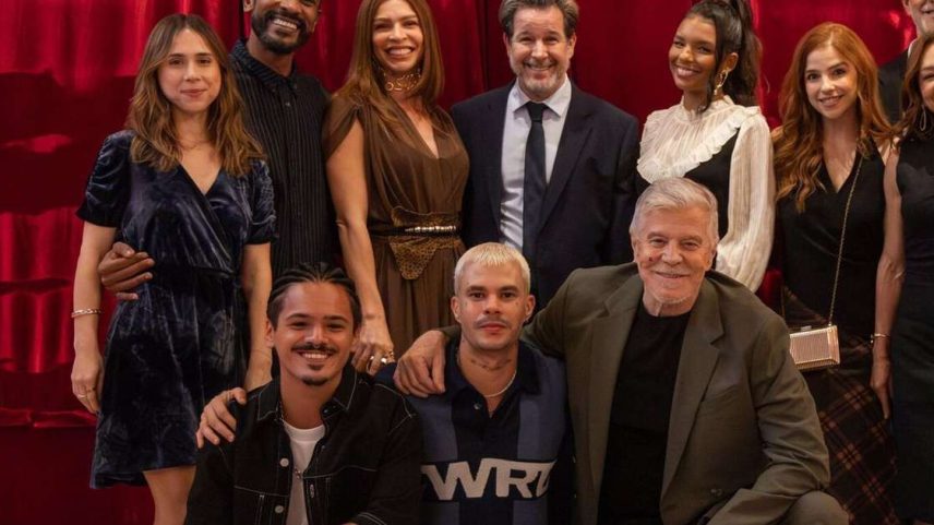 Elenco da novela 'Três Graças'. que se despede em 15 de maio de 2026.