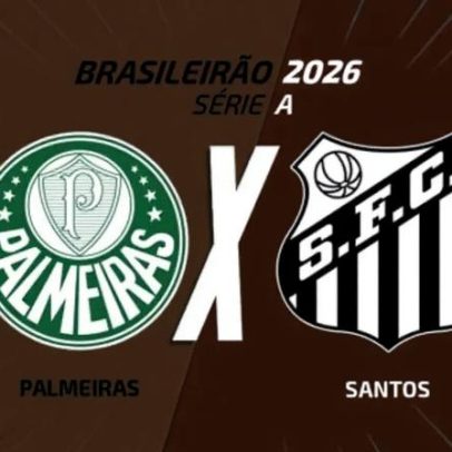 Palmeiras x Santos: onde assistir, escalações e arbitragem